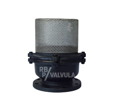 Válvula de Retención Vertical de Pie con Canasto Filtrante.