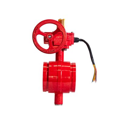 Válvula Mariposa Ranurada, UL/FM, C/reductor. Tamper y Switch